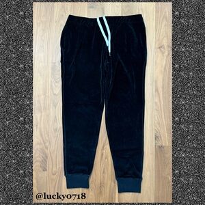 Todd Snyder EUC Velour Slim Jogger Sweatpant in Black Sz XL